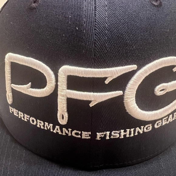 NWT Columbia PFG Snapback Blue/Black Trucker Hat OS (D1) - Picture 2 of 6